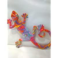 Ambiente sur- Salamandra de resina grande- modelo multicolor- aproximadamente 23 x 17 cm